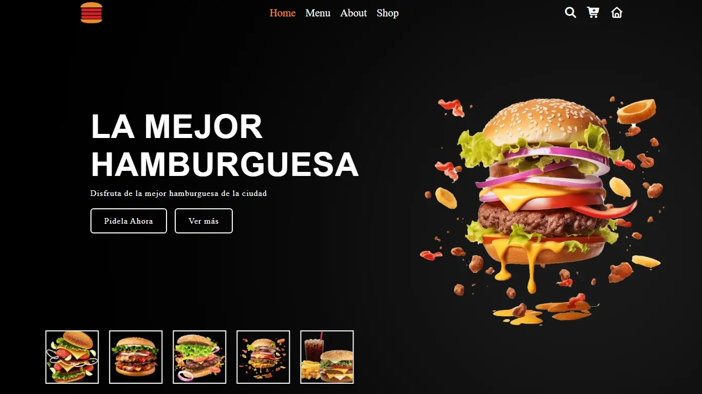 Landing page hamburguesería