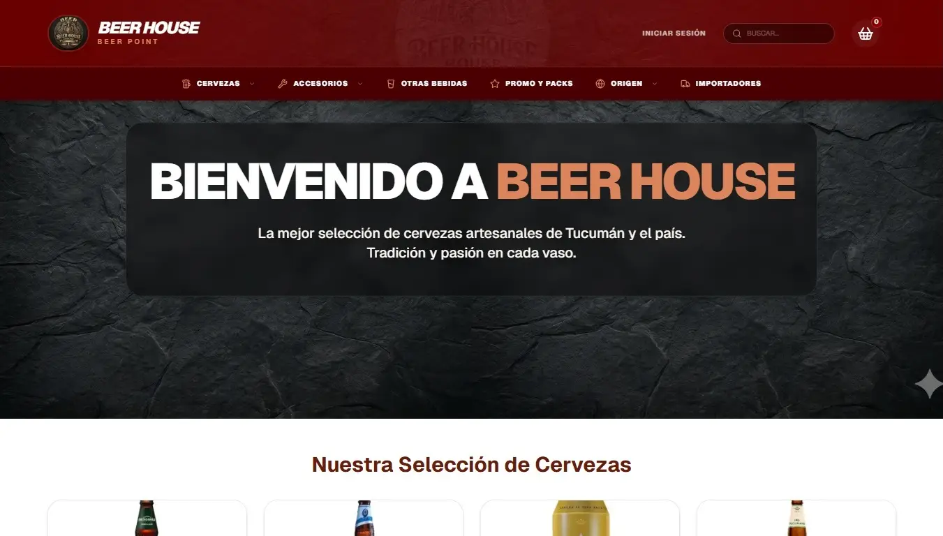 Web para cervecería