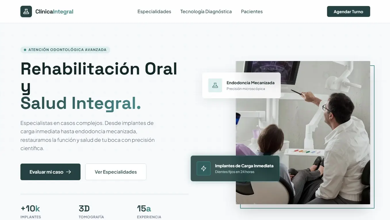 Web para consultorio odontológico